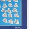 Silketørklæde med print, marineblå Silketørklæde med print, marineblå