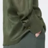 Skjorte i ramie-canvas, khaki Skjorte i ramie-canvas, khaki
