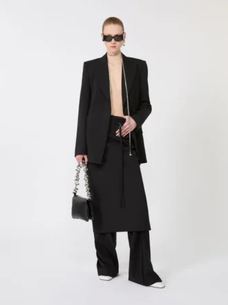 Skræddersyet blazer i Pure Wool, sort