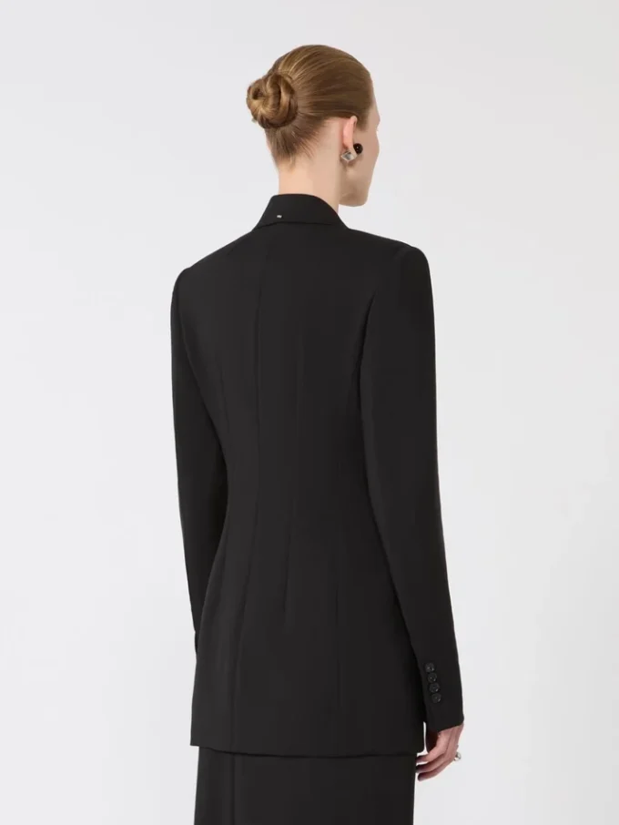 Skræddersyet blazer i Pure Wool, sort Skræddersyet blazer i Pure Wool, sort