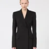 Skræddersyet blazer i Pure Wool, sort Skræddersyet blazer i Pure Wool, sort