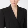 Skræddersyet blazer i Pure Wool, sort Skræddersyet blazer i Pure Wool, sort