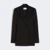 Skræddersyet blazer i Pure Wool, sort Skræddersyet blazer i Pure Wool, sort