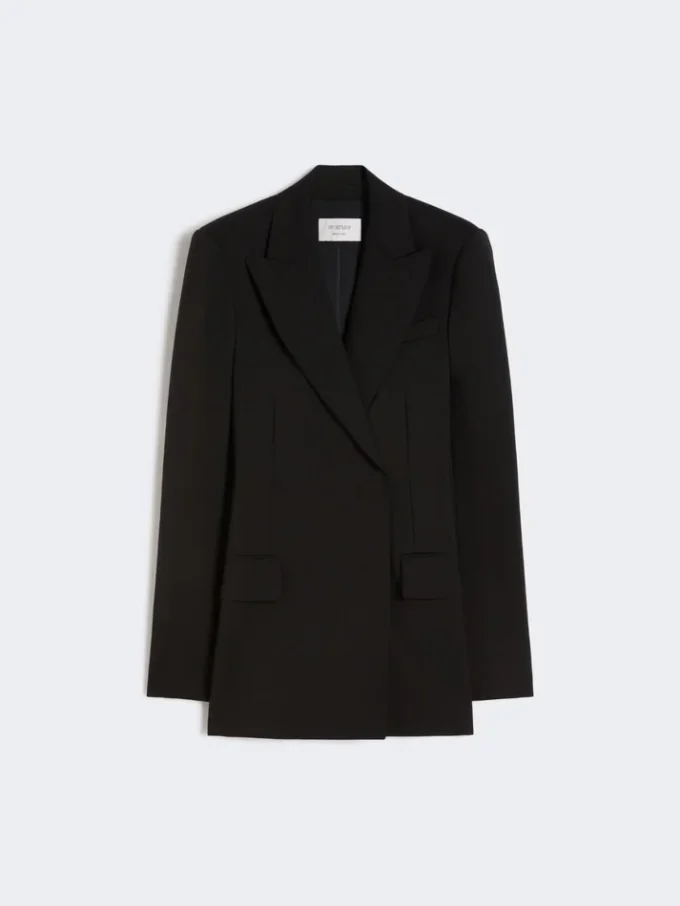 Skræddersyet blazer i Pure Wool, sort Skræddersyet blazer i Pure Wool, sort