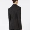 Slim-fit blazer i stretch-gabardine, sort Slim-fit blazer i stretch-gabardine, sort