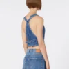Slim-fit denimvest, midnatsblå Slim-fit denimvest, midnatsblå