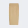 Slim-fit nederdel i linnedtwill, kamel Slim-fit nederdel i linnedtwill, kamel