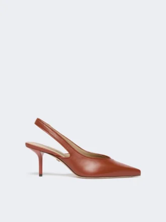 Slingbacks i nappalæder, rust