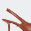 Slingbacks i nappalæder, rust Slingbacks i nappalæder, rust