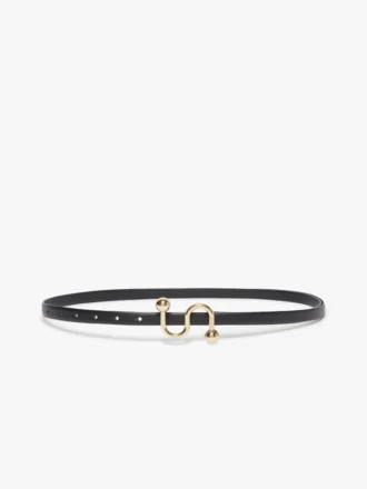 Sportmax-monogrambælte med spænde, sort