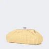 Stor pasticcino-taske i bomuldsgingham, gul Stor pasticcino-taske i bomuldsgingham, gul