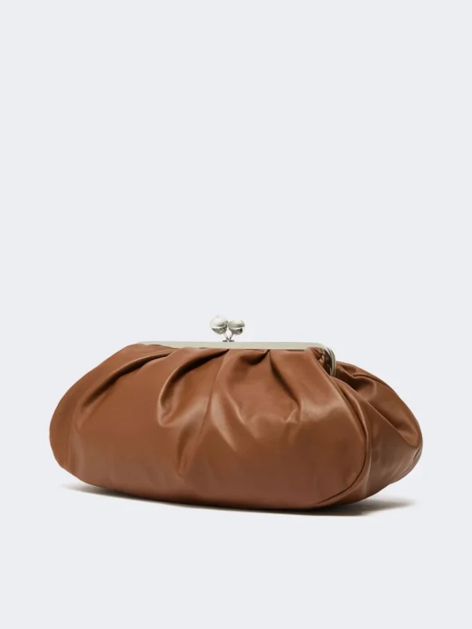 Stor Pasticcino-taske i fåreskind, tobak Stor Pasticcino-taske i fåreskind, tobak