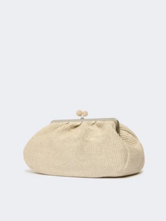 Stor pasticcino-taske i raffia-look, turtledove