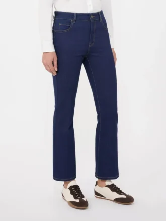 Stretch-jeans med fem lommer, navy