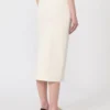 Stretch-viskose pencilskirt, hvid Stretch-viskose pencilskirt, hvid
