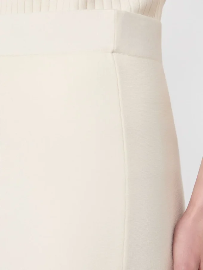 Stretch-viskose pencilskirt, hvid Stretch-viskose pencilskirt, hvid