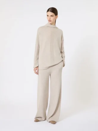Sweater i kashmirgarn, beige
