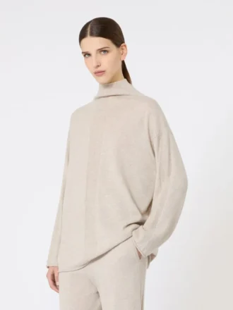 Sweater i kashmirgarn, beige