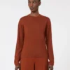 Sweater i kashmirgarn, terrakotta Sweater i kashmirgarn, terrakotta