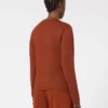 Sweater i kashmirgarn, terrakotta Sweater i kashmirgarn, terrakotta