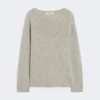 Sweater i uld og kashmirgarn, beige Sweater i uld og kashmirgarn, beige