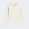Sweatshirt i bomuldsjersey, elfenben Sweatshirt i bomuldsjersey, elfenben