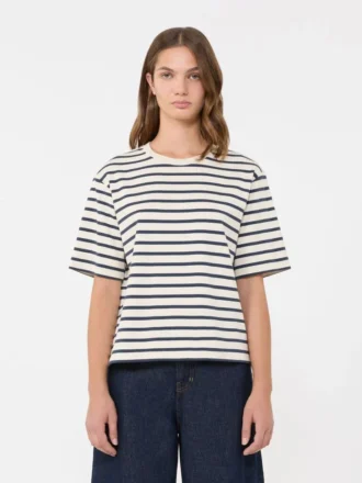 T-shirt i bomuldsjersey, ecru