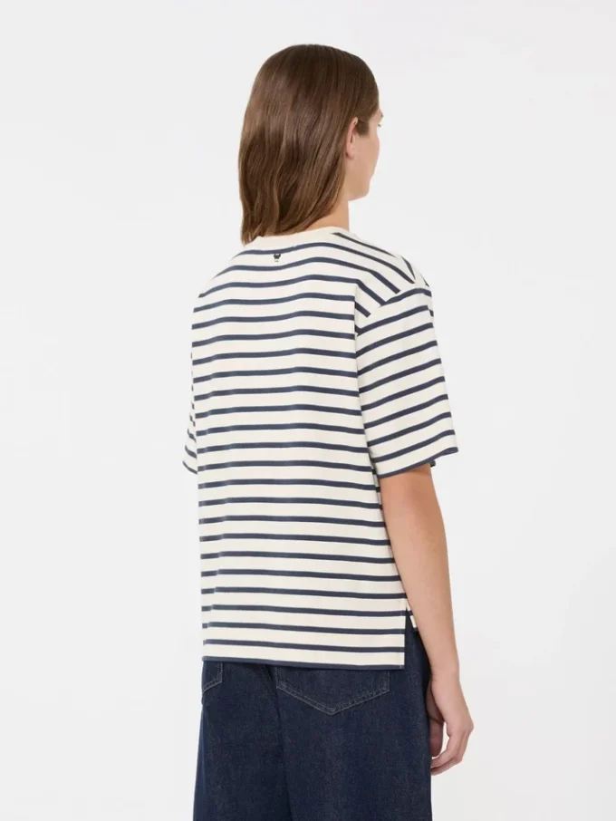 T-shirt i bomuldsjersey, ecru T-shirt i bomuldsjersey, ecru