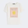 T-shirt i bomuldsjersey, ecru T-shirt i bomuldsjersey, ecru