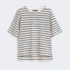 T-shirt i bomuldsjersey, ecru T-shirt i bomuldsjersey, ecru