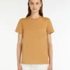 T-shirt i bomuldsjersey, kamel T-shirt i bomuldsjersey, kamel