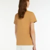 T-shirt i bomuldsjersey, kamel T-shirt i bomuldsjersey, kamel