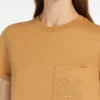 T-shirt i bomuldsjersey, kamel T-shirt i bomuldsjersey, kamel