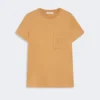 T-shirt i bomuldsjersey, kamel T-shirt i bomuldsjersey, kamel