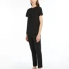 T-shirt i bomuldsjersey, sort