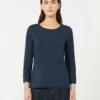 T-shirt i bomuldsstrik, ultramarin T-shirt i bomuldsstrik, ultramarin