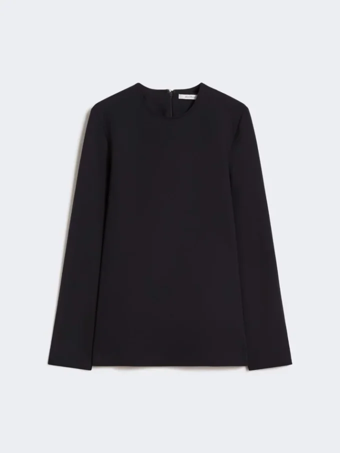 T-shirt i scuba-jersey med rund hals, ultramarin T-shirt i scuba-jersey med rund hals, ultramarin