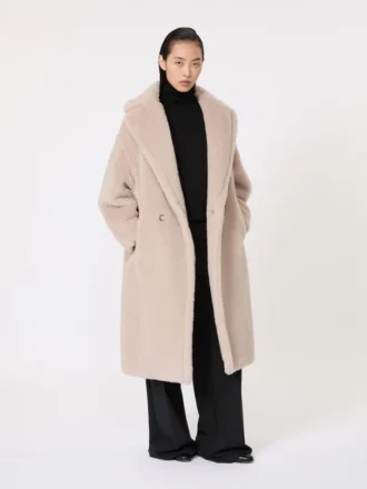 Teddy Bear Icon Coat i alpaca og uld, beige
