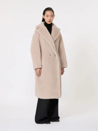 Teddy Bear Icon Coat i alpaca og uld, beige