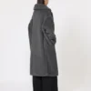 Teddy Bear Icon Coat i uld og alpaca, mellemgrå