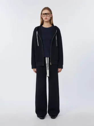 Teknisk jersey-sweatshirt med lynlås, ultramarin Teknisk jersey-sweatshirt med lynlås, ultramarin