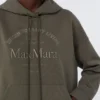 Teknisk sweatshirt i bomuldsjersey, khaki Teknisk sweatshirt i bomuldsjersey, khaki