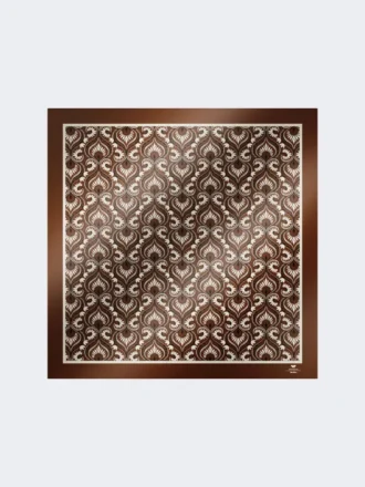 Ternet silkefoulard, karamel
