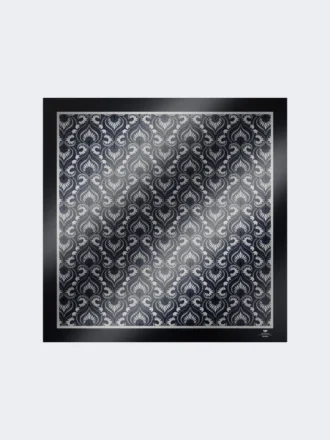 Ternet silkefoulard, marineblå