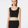Top i scuba-jersey, sort Top i scuba-jersey, sort