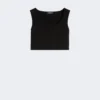 Top i scuba-jersey, sort Top i scuba-jersey, sort