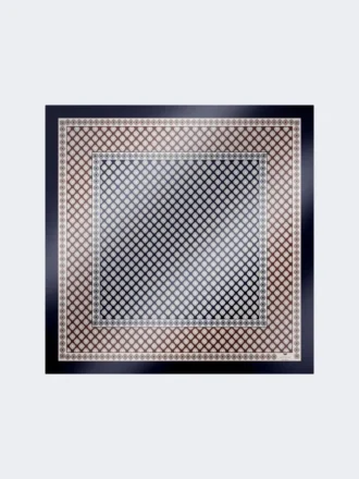 Trykt silkefoulard, mudder