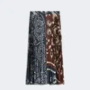 Twill-nederdel med print, tobak Twill-nederdel med print, tobak