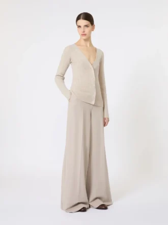 Uld- og kashmirtrøje, beige