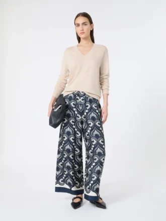Uld- og kashmirtrøje, beige